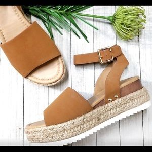 Flatform Espadrille Platform Wedge Sandals.